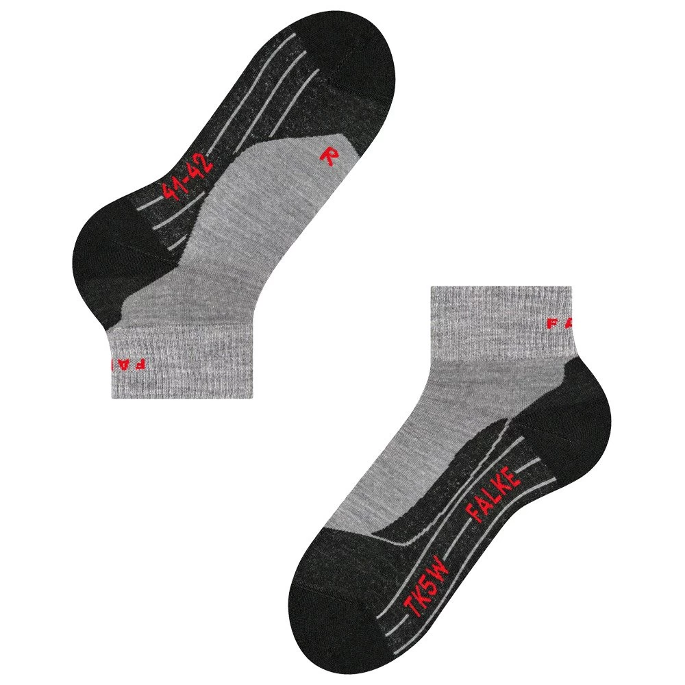 Chaussettes Falke Tk5 Short Light Grey Wmn 5 Chaussettes Falke Tk5 Short Light Grey Wmn – Image 5