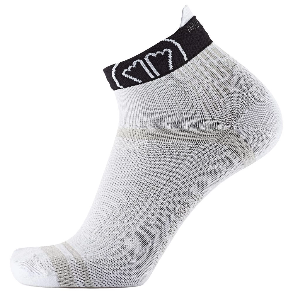 Chaussettes Sidas Run Feel Blanc Noir 2 Chaussettes Sidas Run Feel Blanc Noir – Image 2