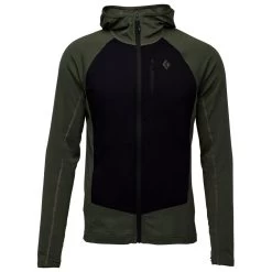 Polaire Black Diamond M Coefficient LT Hybrid Hoody Tundra Black