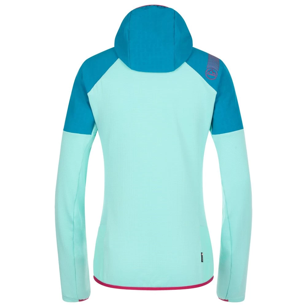 Polaire La Sportiva Session Tech Hoody W Turquoise - Crystal 2 Polaire La Sportiva Session Tech Hoody W Turquoise - Crystal – Image 2
