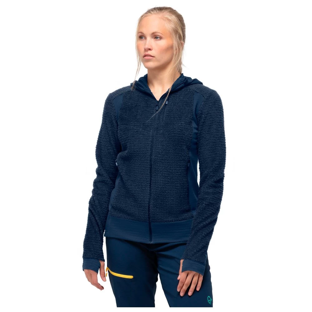Polaire Norrona Falketind Alpha120 Zip Hood W's Indigo Night 3 Polaire Norrona Falketind Alpha120 Zip Hood W's Indigo Night – Image 3