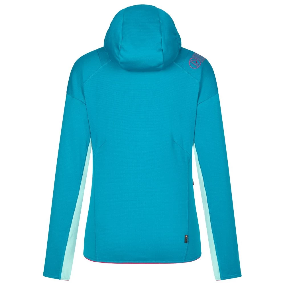 Polaire La Sportiva Upendo Hoody W Crystal - Turquoise 2 Polaire La Sportiva Upendo Hoody W Crystal - Turquoise – Image 2