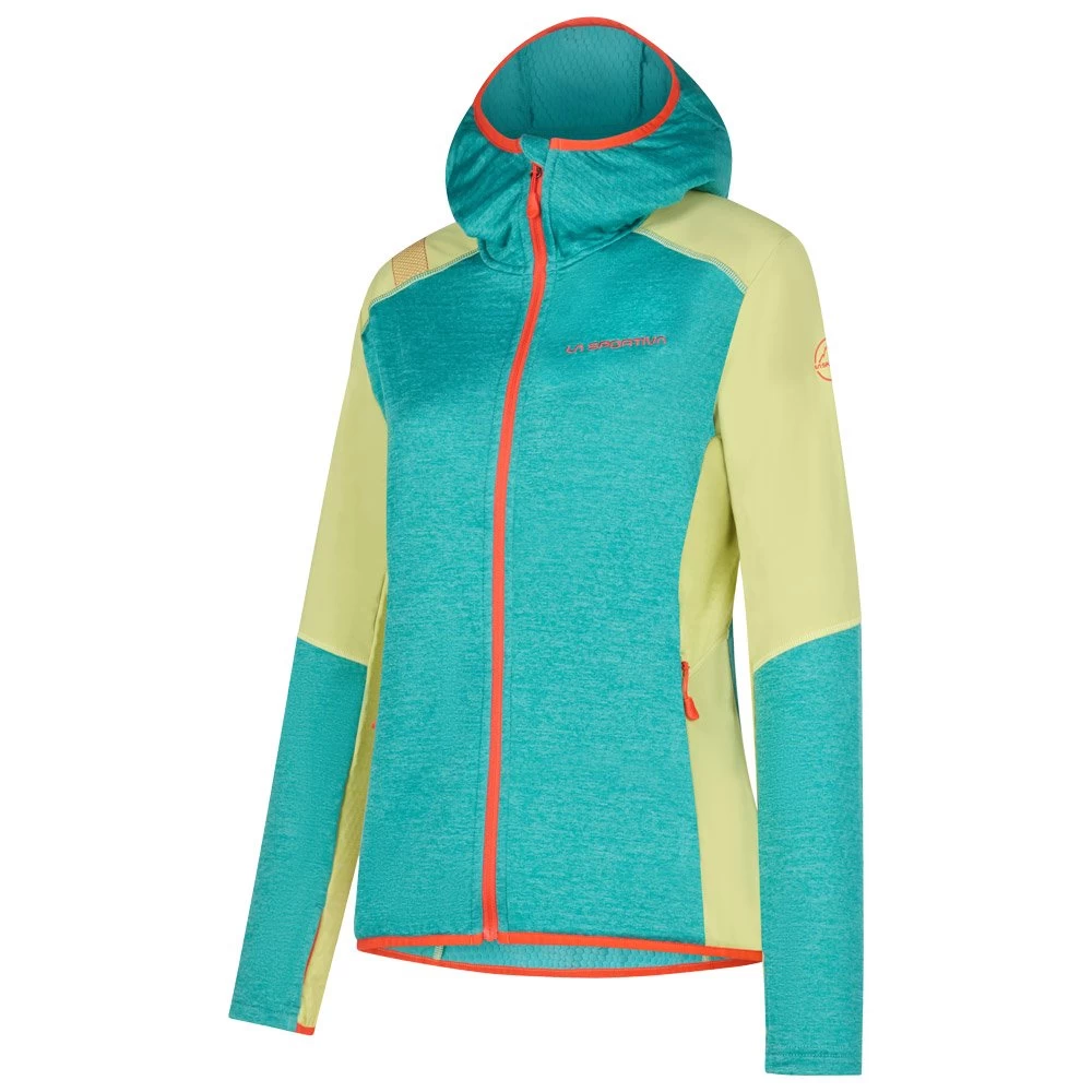 Polaire La Sportiva Existence Hoody W Lagoon Green Banana 1 Polaire La Sportiva Existence Hoody W Lagoon Green Banana