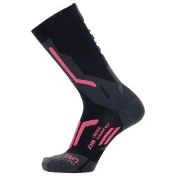 Chaussettes Nordique Uyn W Ski Cross Country 2In Socks Black Pink