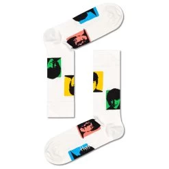 Chaussettes Happy Socks Beatles Silhouettes Blanc