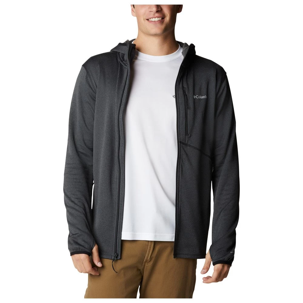 Polaire Columbia M's Park View Fleece Full Zip Hoodie Black Heather 5 Polaire Columbia M's Park View Fleece Full Zip Hoodie Black Heather – Image 5