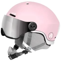 Casque Visière AZR Nevada Visor Mate Rose Pale Gris Miroir
