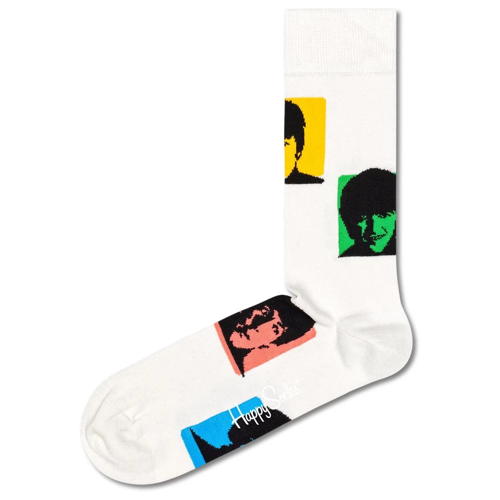 Chaussettes Happy Socks Beatles Silhouettes Blanc 2 Chaussettes Happy Socks Beatles Silhouettes Blanc – Image 2