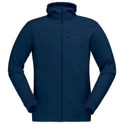 Polaire Norrona Falketind Warmwool2 Stretch Zip Hood Indigo Night