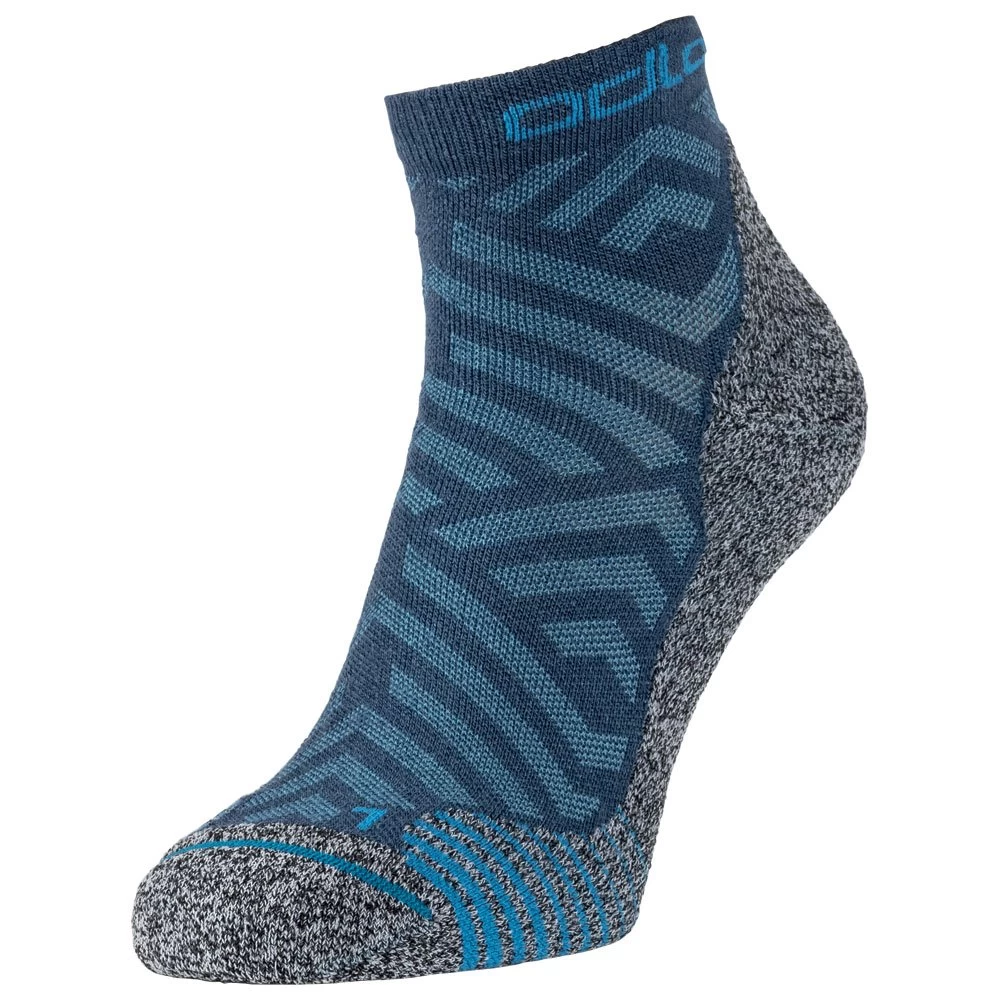 Chaussettes Nordique Odlo Active Warm Hike Quarter Deep Dive/Stunning Blue 1 Chaussettes Nordique Odlo Active Warm Hike Quarter Deep Dive/Stunning Blue
