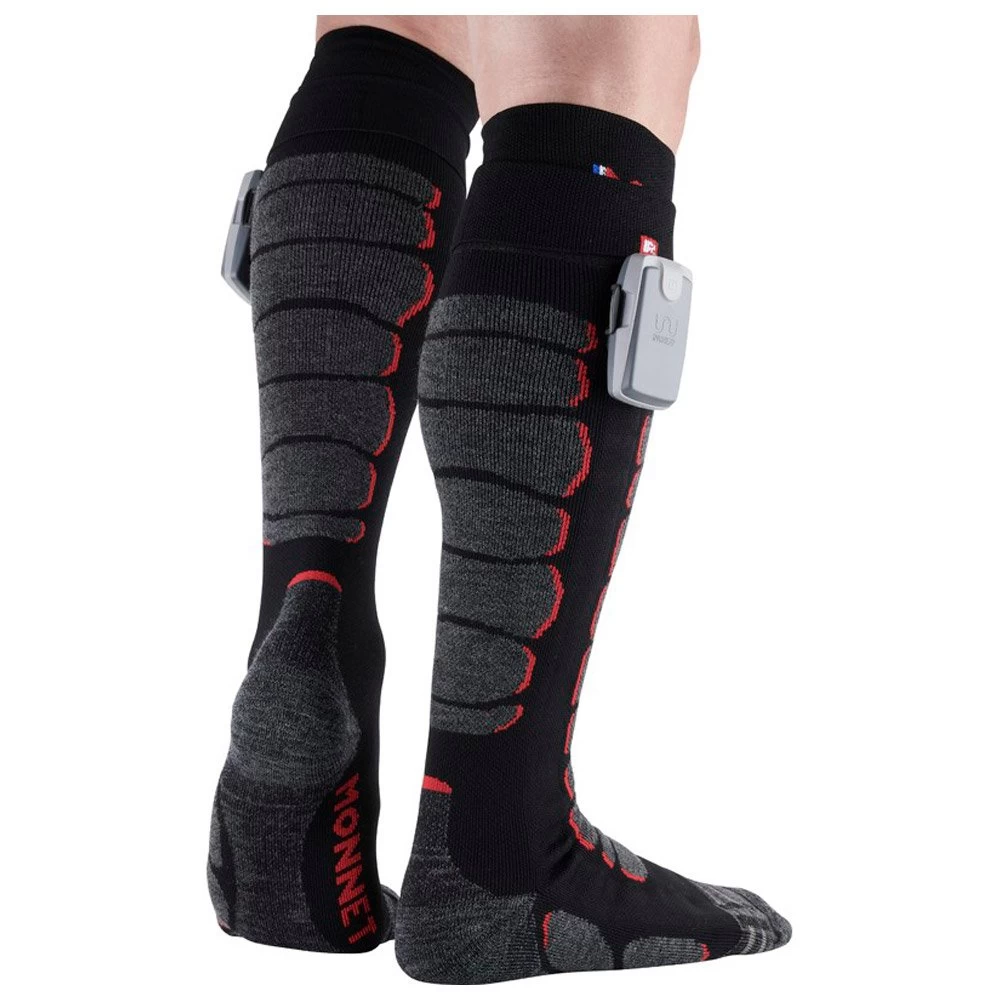 Chaussettes Monnet Heatprotech Socks Noir Rouge 7 Chaussettes Monnet Heatprotech Socks Noir Rouge – Image 7