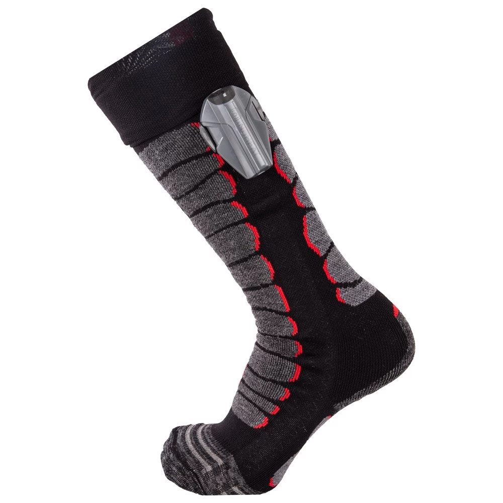 Chaussettes Monnet Heatprotech Socks Noir Rouge 1 Chaussettes Monnet Heatprotech Socks Noir Rouge
