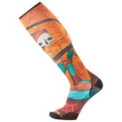 Chaussettes Smartwool M's Snow Zero Cushion Memory Quilt Otc Orange