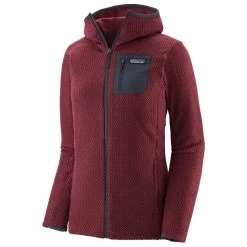 Polaire Patagonia Femme R1 Air Full-Zip Hoody Sequoia Red