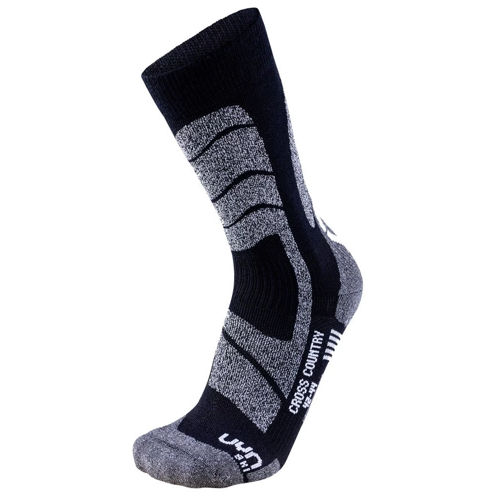 Chaussettes Nordique Uyn M Ski Cross Country Socks Black Mouline 1 Chaussettes Nordique Uyn M Ski Cross Country Socks Black Mouline