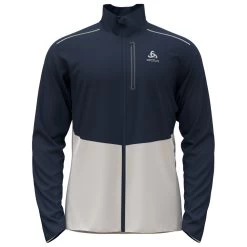 Veste Nordique Odlo Langnes Jkt Dark Sapphire White