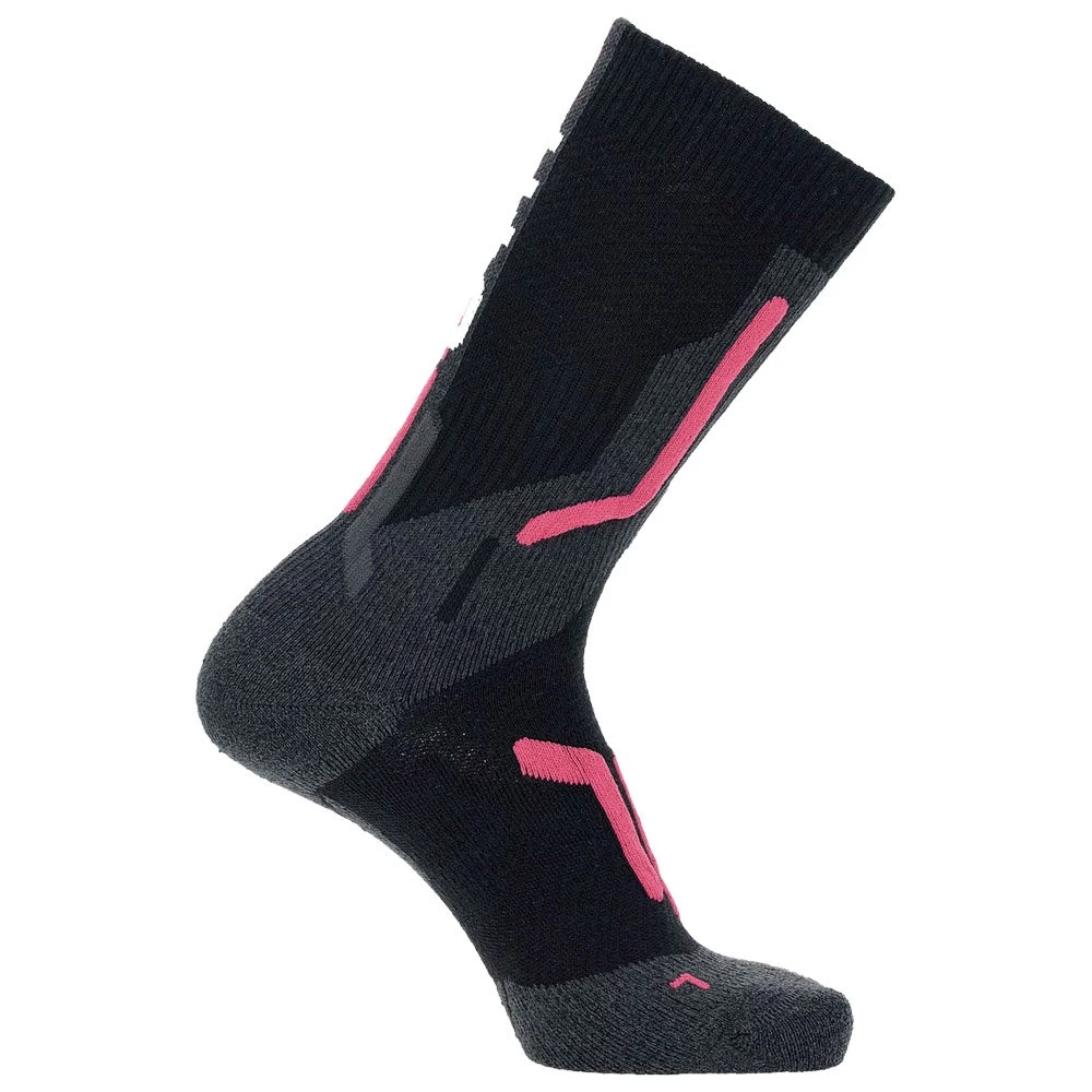 Chaussettes Nordique Uyn W Ski Cross Country 2In Socks Black Pink 2 Chaussettes Nordique Uyn W Ski Cross Country 2In Socks Black Pink – Image 2