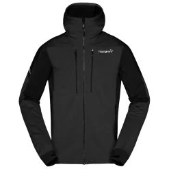Polaire Norrona Trollveggen Powerstretch Pro Zip Hood M's Caviar