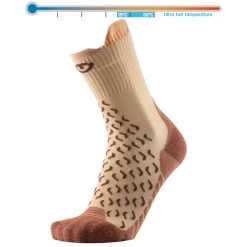 Chaussettes Therm-Ic Outdoor Ultracool Crew Beige Marron