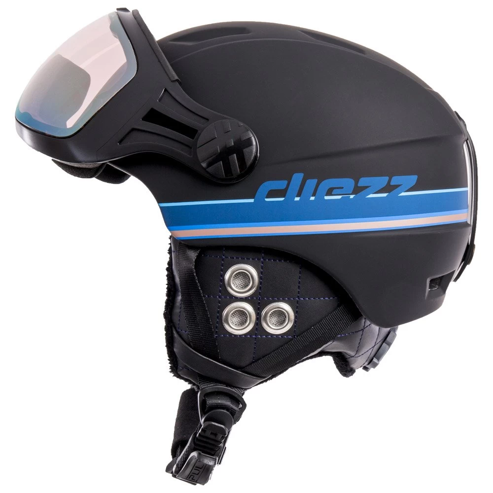 Casque Visière Diezz Glide Ventury Black Blue Activlux ML Gold Cat 1-3 3 Casque Visière Diezz Glide Ventury Black Blue Activlux ML Gold Cat 1-3 – Image 3