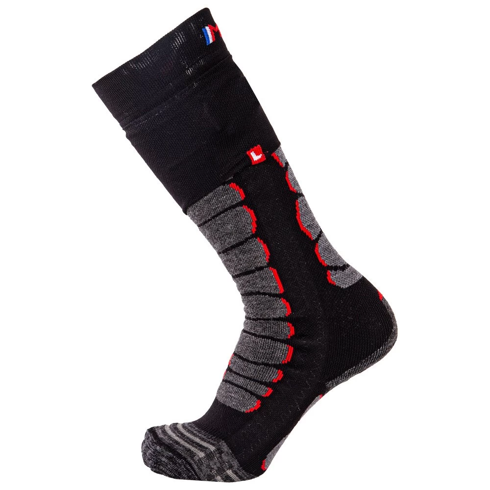 Chaussettes Monnet Heatprotech Socks Noir Rouge 2 Chaussettes Monnet Heatprotech Socks Noir Rouge – Image 2