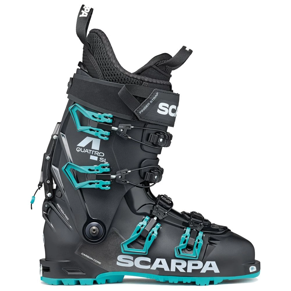 Chaussures De Ski Randonnée Scarpa 4-Quattro Sl Wmn Black Lagoon 1 Chaussures De Ski Randonnée Scarpa 4-Quattro Sl Wmn Black Lagoon